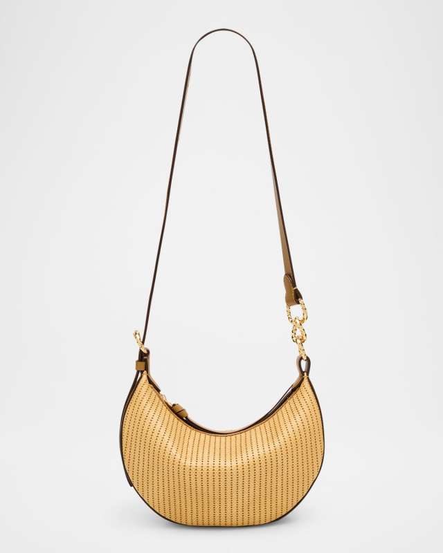 Twyla Perforated Leather Shoulder Bag